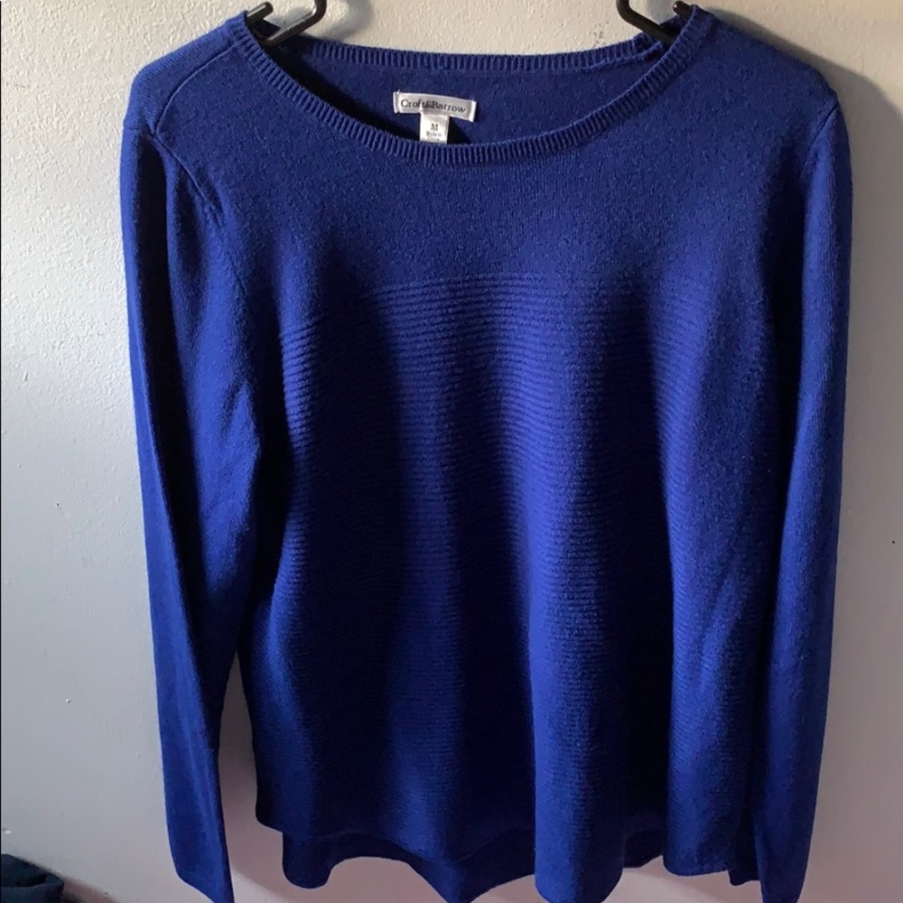Croft & Barrow Blue Sweater